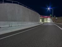 Night Time City Street: Illuminated by Artificial Light