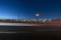 Night-time Cityscape with Illuminated Bridges and Highways