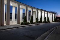 Night Time Cityscape: Streets Illuminated by Artificial Light