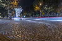 Night Time Cityscape in Paris, France