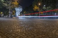 Night Time Cityscape in Paris, France