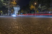 Night Time Cityscape in Paris, France