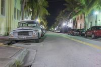 Night Time Drive Through Miami, Florida