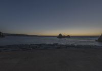 Night Time Ocean View at a Headland