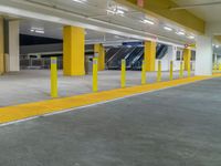 Night Time in a Parking Garage in Los Angeles, USA