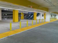 Night Time in a Parking Garage in Los Angeles, USA