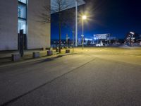 Night Time Road in Berlin, Germany