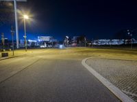 Night Time Road in Berlin, Germany