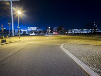 Night Time Road in Berlin, Germany