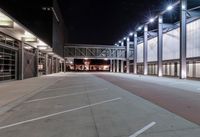 Night Time Urban Landscape in Chicago, Illinois