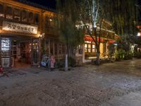 Night View of Ancient City Lijiang China 003