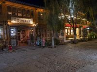 Night View of Ancient City Lijiang, China