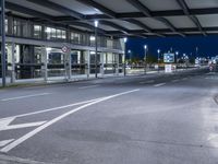 Night View of Modern Architecture in Berlin, Germany