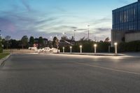 Night view of modern architecture in Toronto, Canada