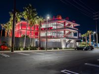 Night View of Asphalt Roads in Los Angeles