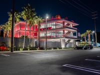 Night View of Asphalt Roads in Los Angeles