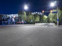 Night view of Beijing city with illuminated Bird's Nest stadium