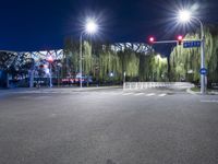 Night view of Beijing city with illuminated Bird's Nest stadium