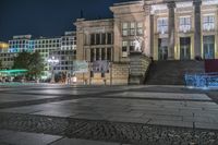 Night View of Berlin Architecture with City Lights and Water (001)