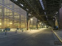 Night View of Berlin City Center with Bridge and Urban Design