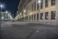 Night View of Berlin City Streets