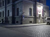 Night View of Berlin's Historic Neighborhood