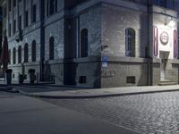 Night View of Berlin's Historic Neighborhood