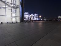 Night View of Berlin's Metropolitan Area: Reflections and Architecture