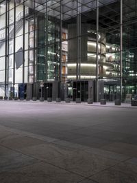 Night view of modern architecture in Berlin, Germany