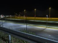 Night View of Berlin's Modern Architecture and Highway 001