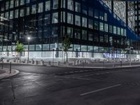 Night View of Berlin's Financial District