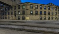 Night View of Chicago Cityscape with Classic Architecture and Open Spaces