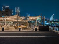 Night View of a City in Japan: The Vibrant Coastal Area