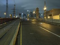 Night View of the City of Los Angeles, California