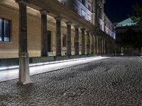 Night View of Classic Architecture in Berlin