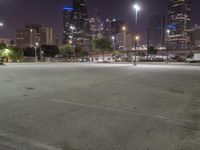 Night View of Downtown Dallas with Modern Architecture 001