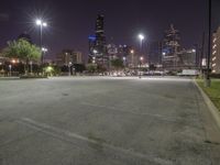 Night View of Downtown Dallas with Modern Architecture 002