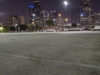 Night View of Downtown Dallas Modern Architecture