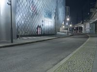 Night View of Futuristic Architecture in Berlin, Germany