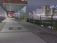 Night View of Hafencity, Hamburg, Germany