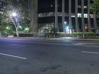 Night View of Los Angeles California Business District 001