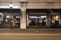 Night View of Metropolitan Area with Classic Architecture 001