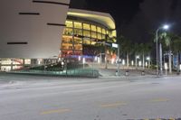 Night View of Miami, Florida Cityscape-001