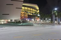 Night View of Miami Florida Cityscape 002