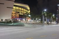 Night View of Miami Florida Cityscape 003