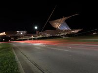 Night view of modern architecture in Milwaukee, Wisconsin