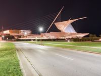 Night view of modern architecture in Milwaukee, Wisconsin