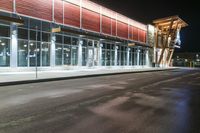 Night View of Modern Architecture in Toronto, Canada