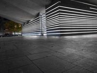 Night View of Modern Architecture in New York City