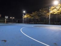Night view of New York City skyline in winter